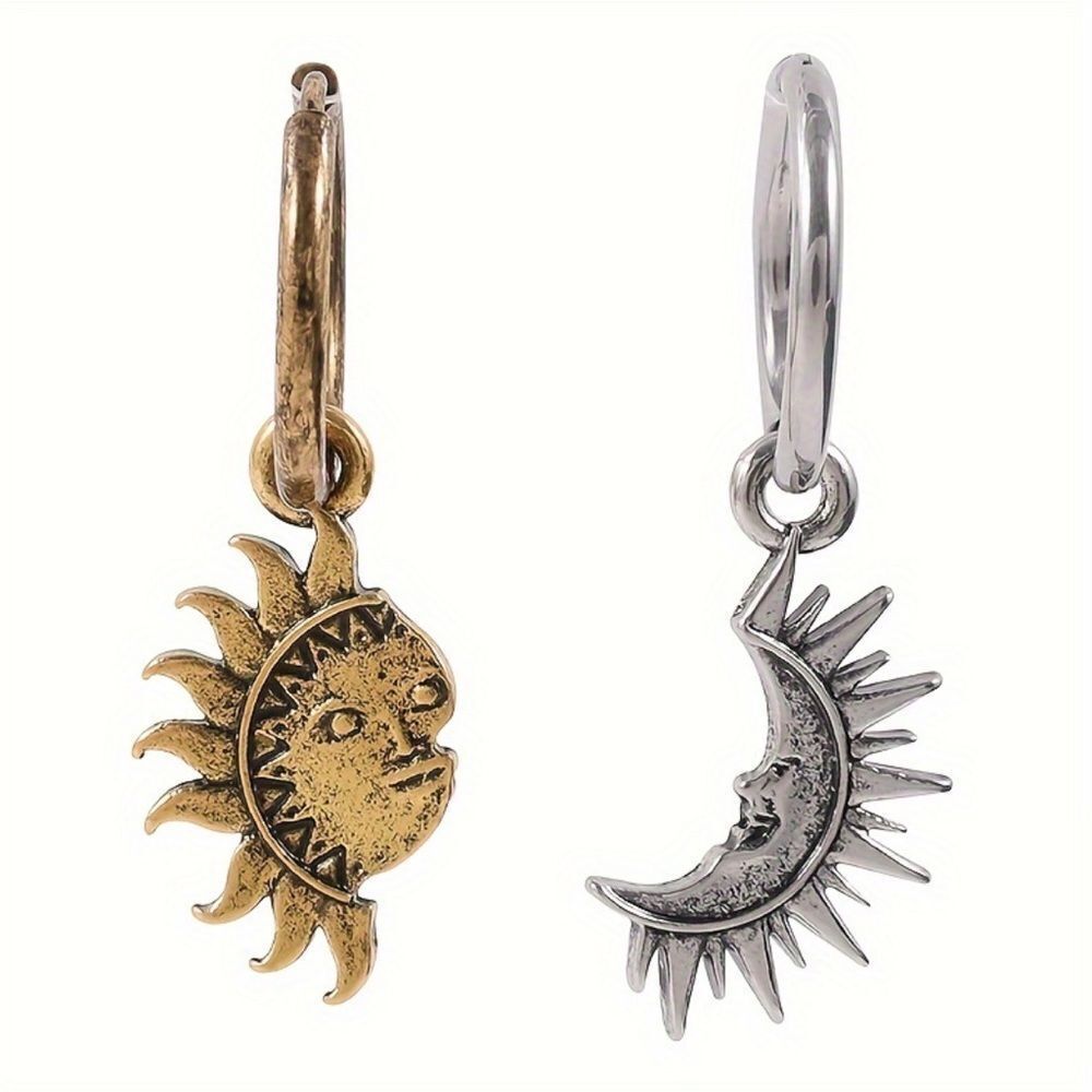 Bohemian sun and moon earrings M6